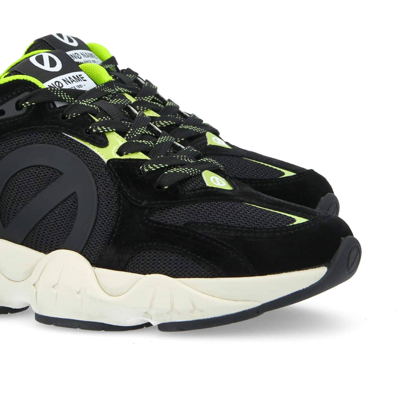 KRAZEE RUNNER UOMO - CAMOSCIO/REC.KNIT - NERO/GIALLO